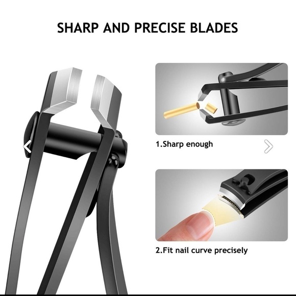 NEW - 3PCS stainless steel toenail clippers/Nail cutter/Nail file unisex set - Picture 3 of 7
